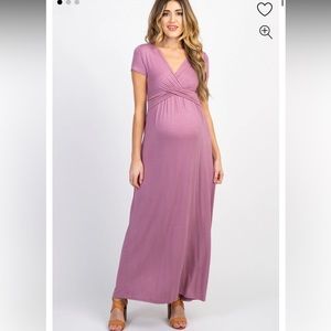 Pink Blush Maternity Dress